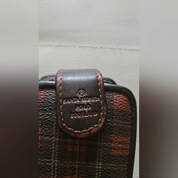 Vintage Santa Monica Polo Scotland Lipstick Holder. Plaid In Color. - Picture 2 of 4